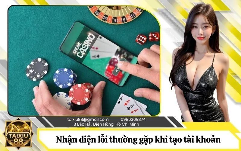 Nhận diện lỗi thường gặp khi tạo tài khoản và cách khắc phục triệt để